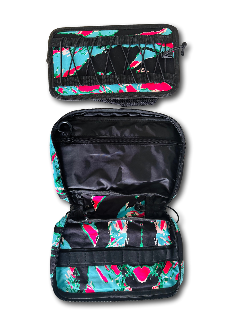 MIAMI TIGER CAMO MOLLE POUCH SET- (1 LARGE, 2 MEDIUM)